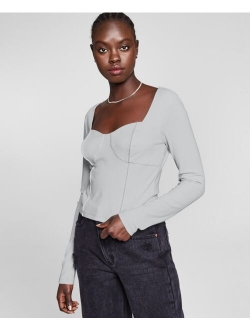 Women's Seam-Detail Corset Top