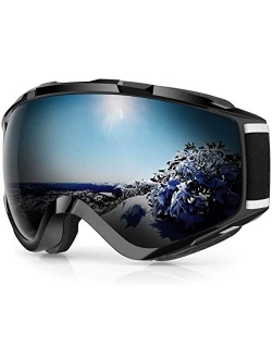 findway Ski Goggles, 100% UV Protection OTG Snow Goggles for Men, Women & Youth