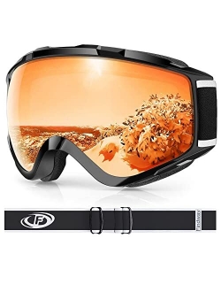 findway Ski Goggles, 100% UV Protection OTG Snow Goggles for Men, Women & Youth