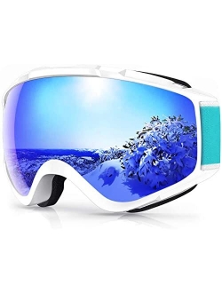 findway Ski Goggles, 100% UV Protection OTG Snow Goggles for Men, Women & Youth