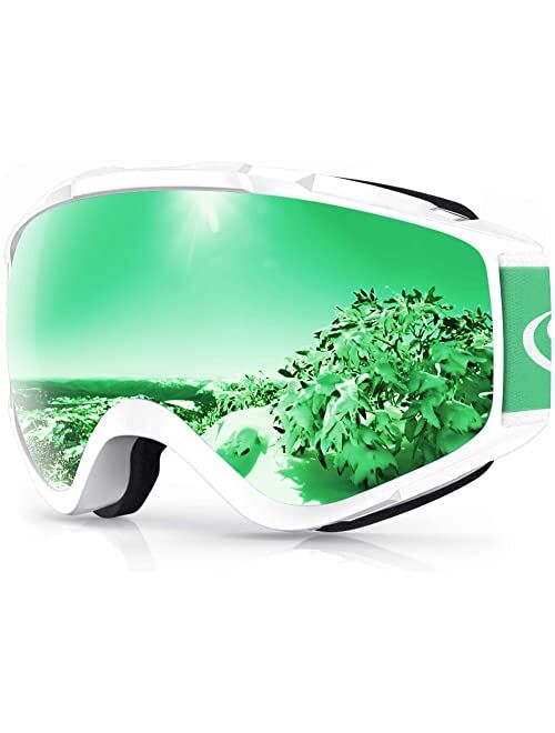 findway Ski Goggles, 100% UV Protection OTG Snow Goggles for Men, Women & Youth