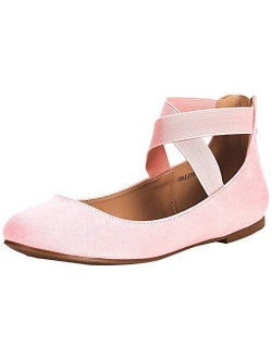 Women's Sole_Stretchy Fashion Elastic Ankle Straps Flats Shoes