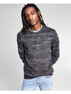 Men's Regular-Fit Marled Brushed Sweater