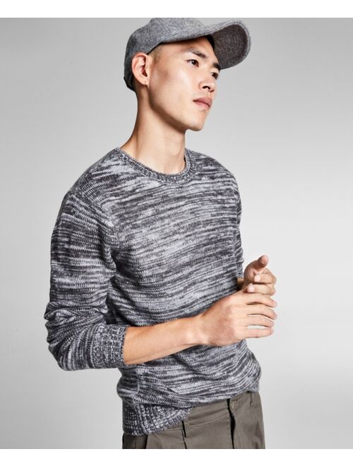 And Now This Men's Regular-Fit Marled Brushed Sweater