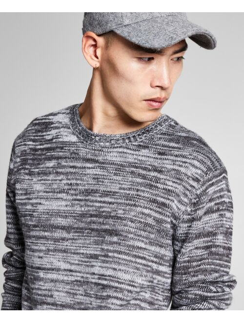 And Now This Men's Regular-Fit Marled Brushed Sweater