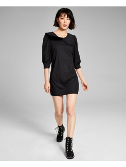 Women's Cotton Exaggerated Collar Dress