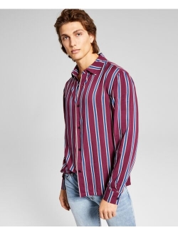 Men's Striped Long-Sleeve Shirt