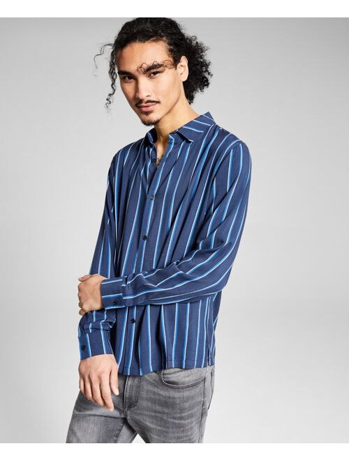 And Now This Men's Striped Long-Sleeve Shirt