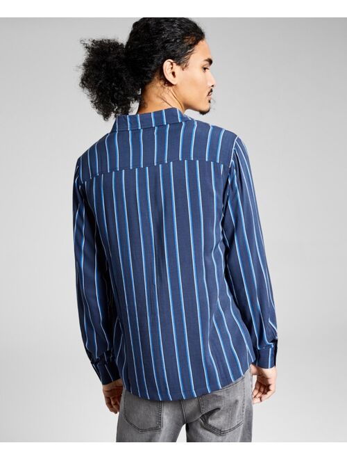 And Now This Men's Striped Long-Sleeve Shirt