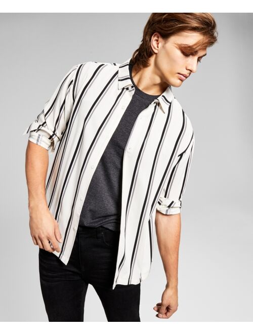 And Now This Men's Striped Long-Sleeve Shirt