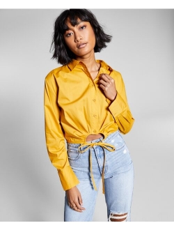 Women's Cotton Keyhole Shirt