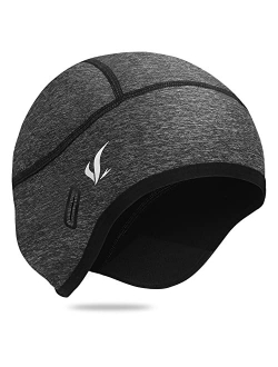 FLYING TERN Skull Cap Helmet Liner for Men Women Hard Hat Liner Winter Cycling Cap Under Helmet Thermal Fleece Beanie