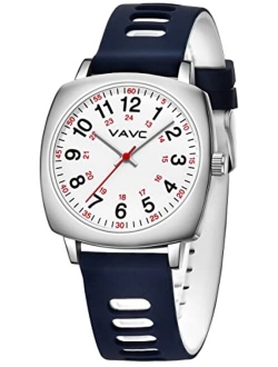 VAVC Nurse Watch for Medical Students,Doctors,Women with Second Hand and 24 Hour. Easy to Read Watch