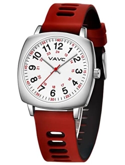 VAVC Nurse Watch for Medical Students,Doctors,Women with Second Hand and 24 Hour. Easy to Read Watch