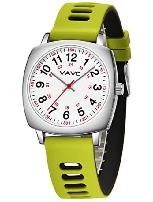 VAVC Nurse Watch for Medical Students,Doctors,Women with Second Hand and 24 Hour. Easy to Read Watch