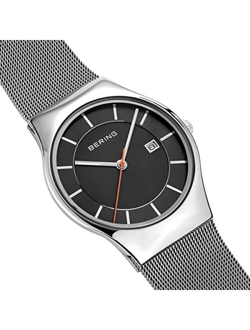 BERING Mens Analogue Quartz Watch with Stainless Steel Strap 11938-003