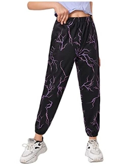 Kids Girls Tie Dye Joggers Comfort Loose Sweatpants High Waist Trouser