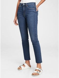 High Rise Vintage Slim Jeans with Washwell