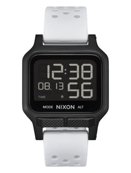 NIXON Heat A1320-100M Water Resistant Men's Ultra Thin Digital Sport Watch (38mm Watch Face, 20mm PU/Rubber/Silicone Band)