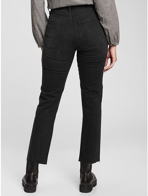 GAP Sky High Rise Cheeky Straight Jeans with Washwell