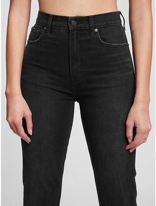 GAP Sky High Rise Cheeky Straight Jeans with Washwell