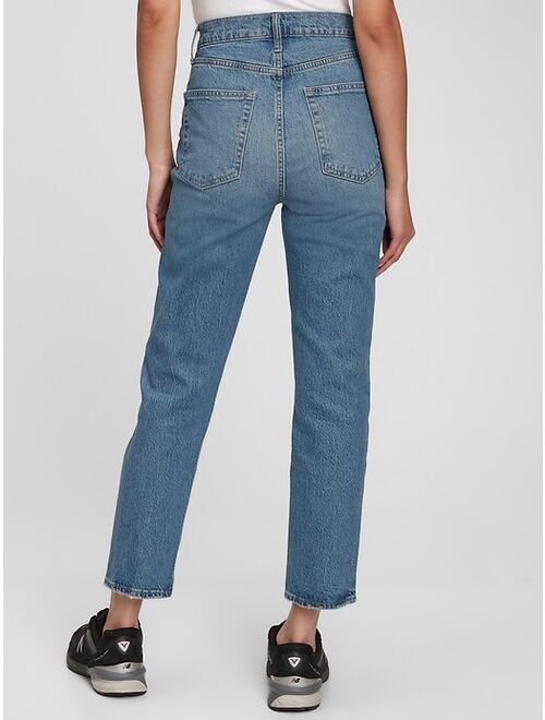 GAP Sky High Rise Cheeky Straight Jeans with Washwell