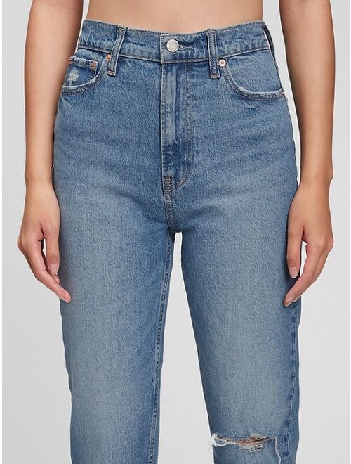 GAP Sky High Rise Cheeky Straight Jeans with Washwell