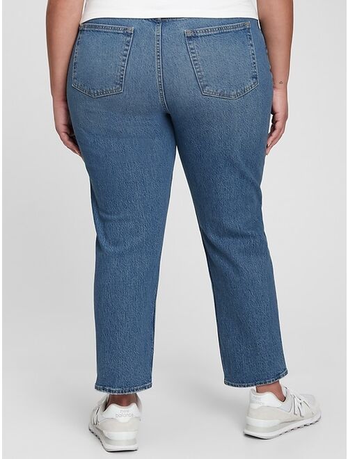 GAP Sky High Rise Cheeky Straight Jeans with Washwell