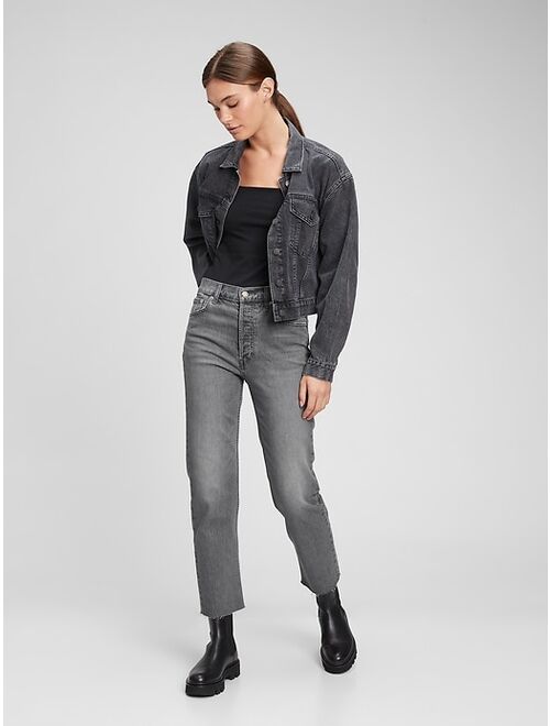 GAP High Rise Cheeky Straight Jeans with Washwell