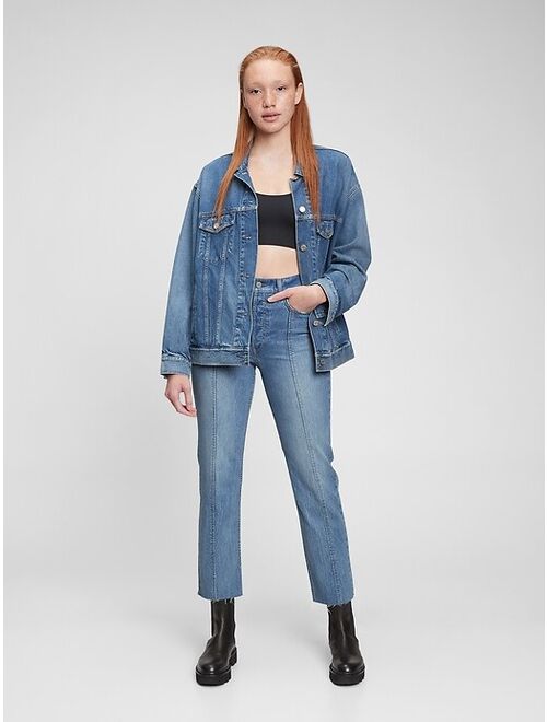 GAP High Rise Cheeky Straight Jeans with Washwell