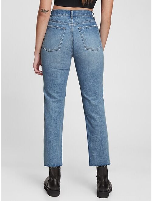 GAP High Rise Cheeky Straight Jeans with Washwell