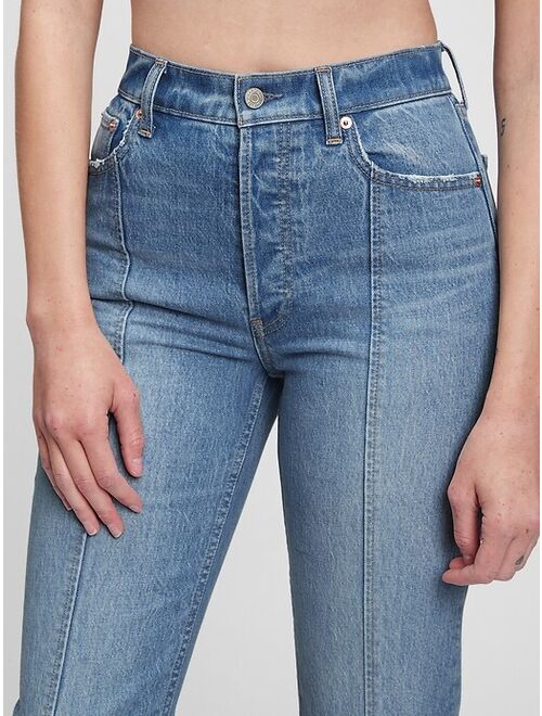 GAP High Rise Cheeky Straight Jeans with Washwell