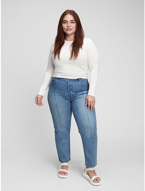 GAP High Rise Cheeky Straight Jeans with Washwell