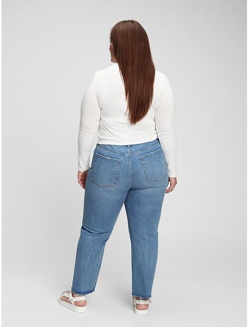 GAP High Rise Cheeky Straight Jeans with Washwell