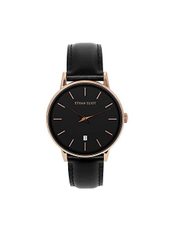 Ethan Eliot Classic Mens Watches, Womens Watches, 38mm Watches for Men and Watches for Women with Date, 5ATM Water Resistant