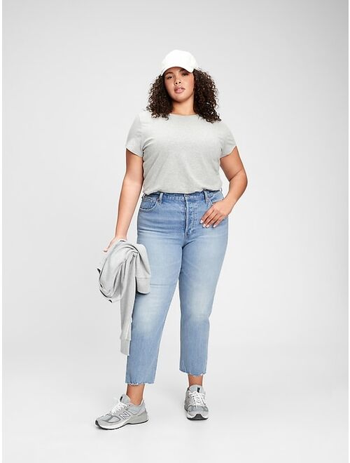 GAP High Rise Cheeky Straight Jeans With Washwell