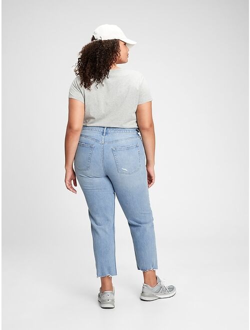 GAP High Rise Cheeky Straight Jeans With Washwell