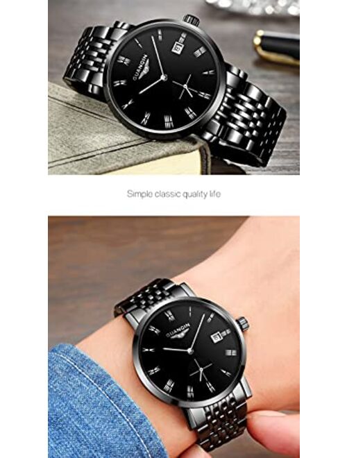 GUANQIN Men's Watches Seagull Movement Tianjin T17R 2019 Business Automatic Date 30M Waterproof Top Brand Ultrathin montre Homme