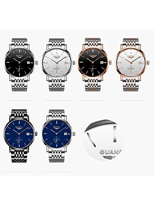 GUANQIN Men's Watches Seagull Movement Tianjin T17R 2019 Business Automatic Date 30M Waterproof Top Brand Ultrathin montre Homme