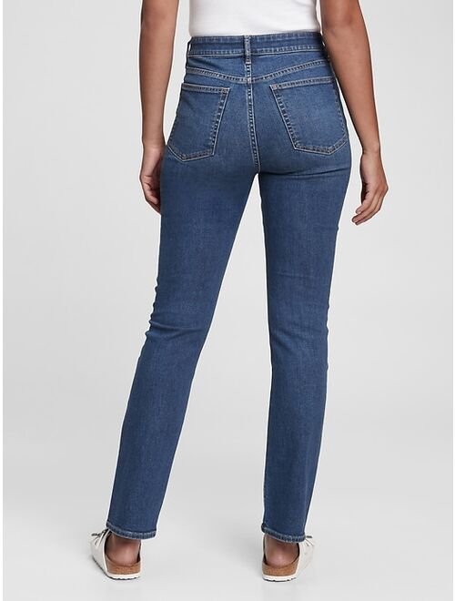 GAP High Rise Classic Straight Jeans with Washwell