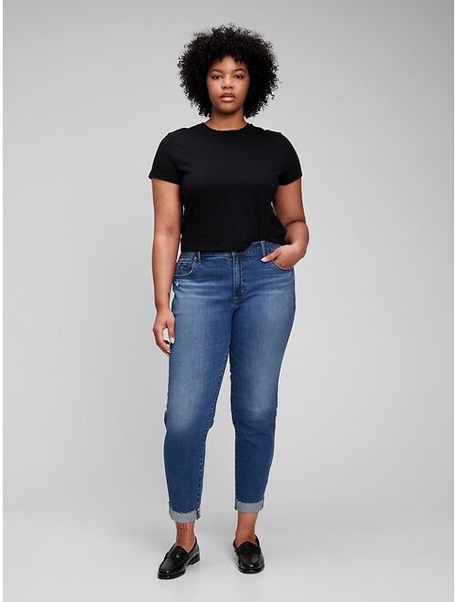 GAP Mid Rise Girlfriend Jeans with Washwell