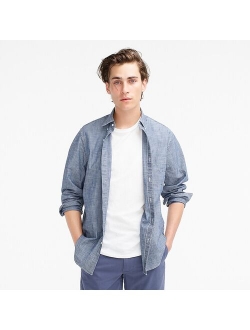 Organic cotton chambray shirt