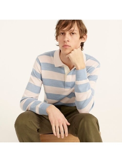 Merino wool rugby sweater in stripe