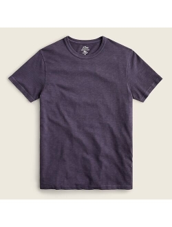 Garment-dyed slub cotton no-pocket T-shirt