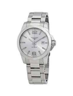 Conquest Silver Dial Stainless Steel Mens Watch L37594766
