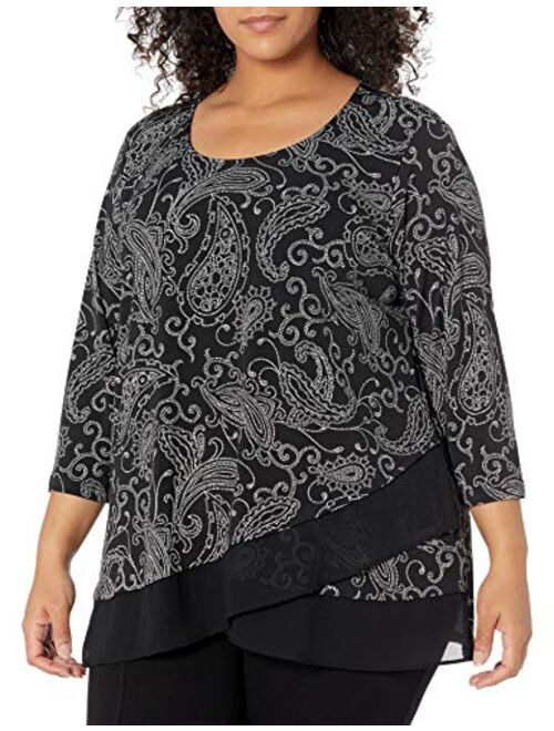 Karen Kane Women's Sheer Hem Top