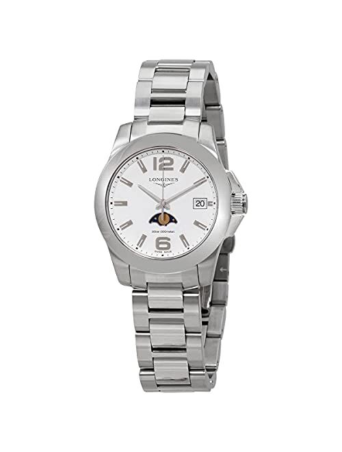 Longines Conquest Quartz White Dial Ladies Watch L33814166