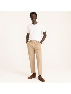 Garment-dyed cotton-linen chino suit pant