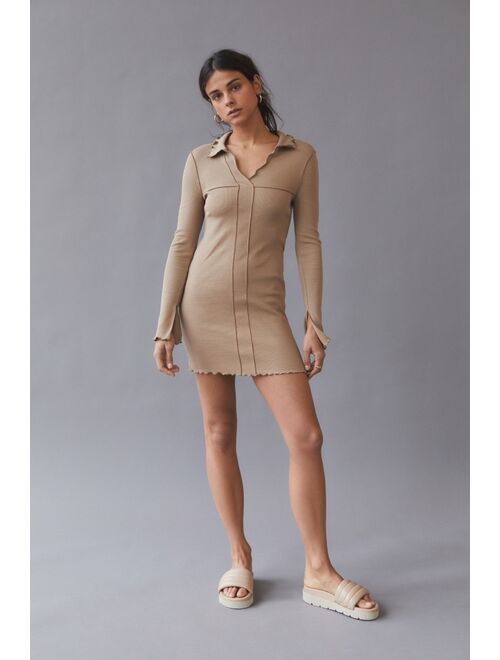 Urban outfitters UO Sadafi Seamed Collared Mini Dress