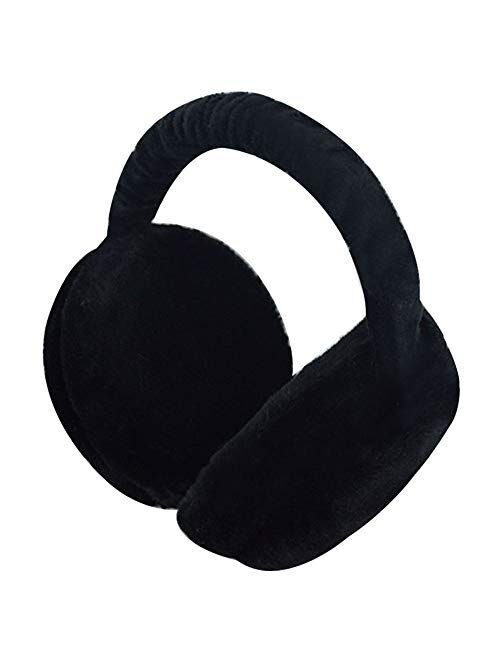 Meyaus Women Winter Warm Plush Earmuff Foldable Hamburger Ear Muffs Ear Warmers